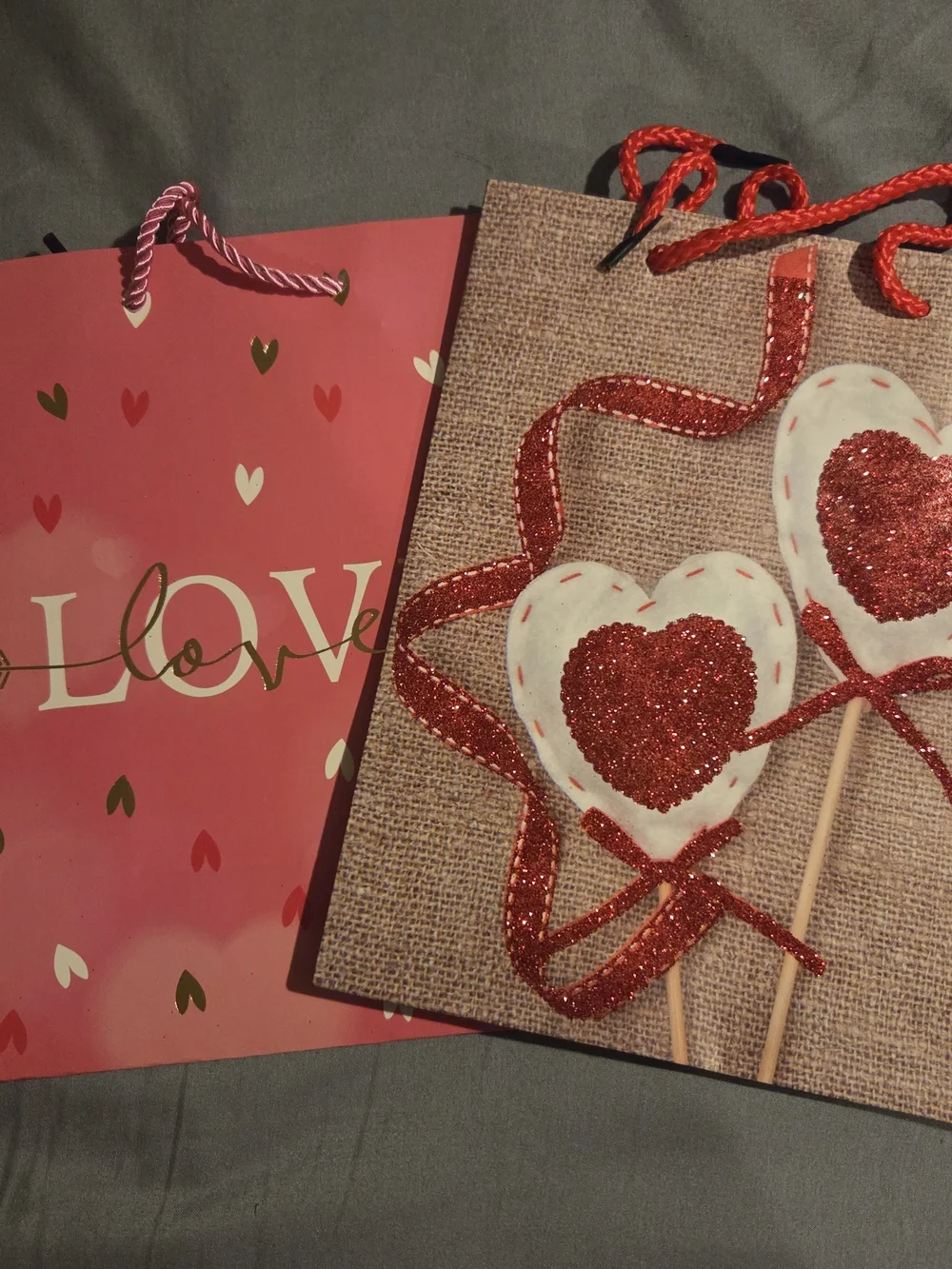 Valentine Red Heart Party Gift Bag - Love Design